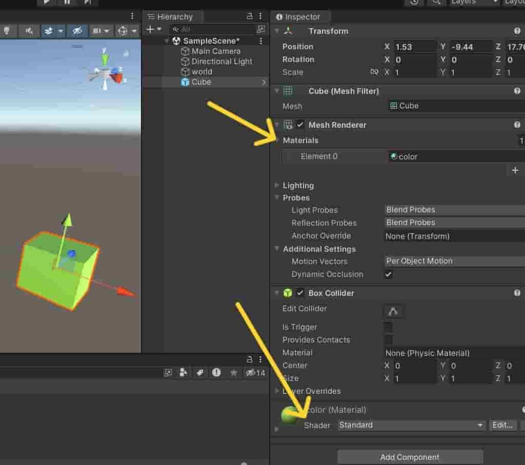 Texture materials and shaders in Unity - arvind web