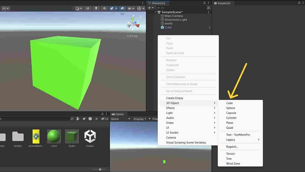 built in meshes Important Terms of untiy part 7