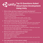 Top 10 most frequently asked questions about game development using Unity